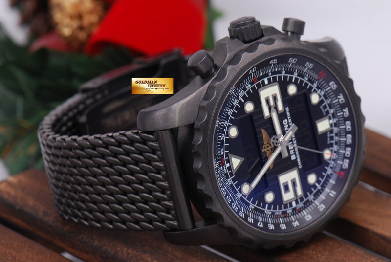SOLD BREITLING CHRONOSPACE BLACKSTEEL SUPERQUARTZ LIMITED EDITION