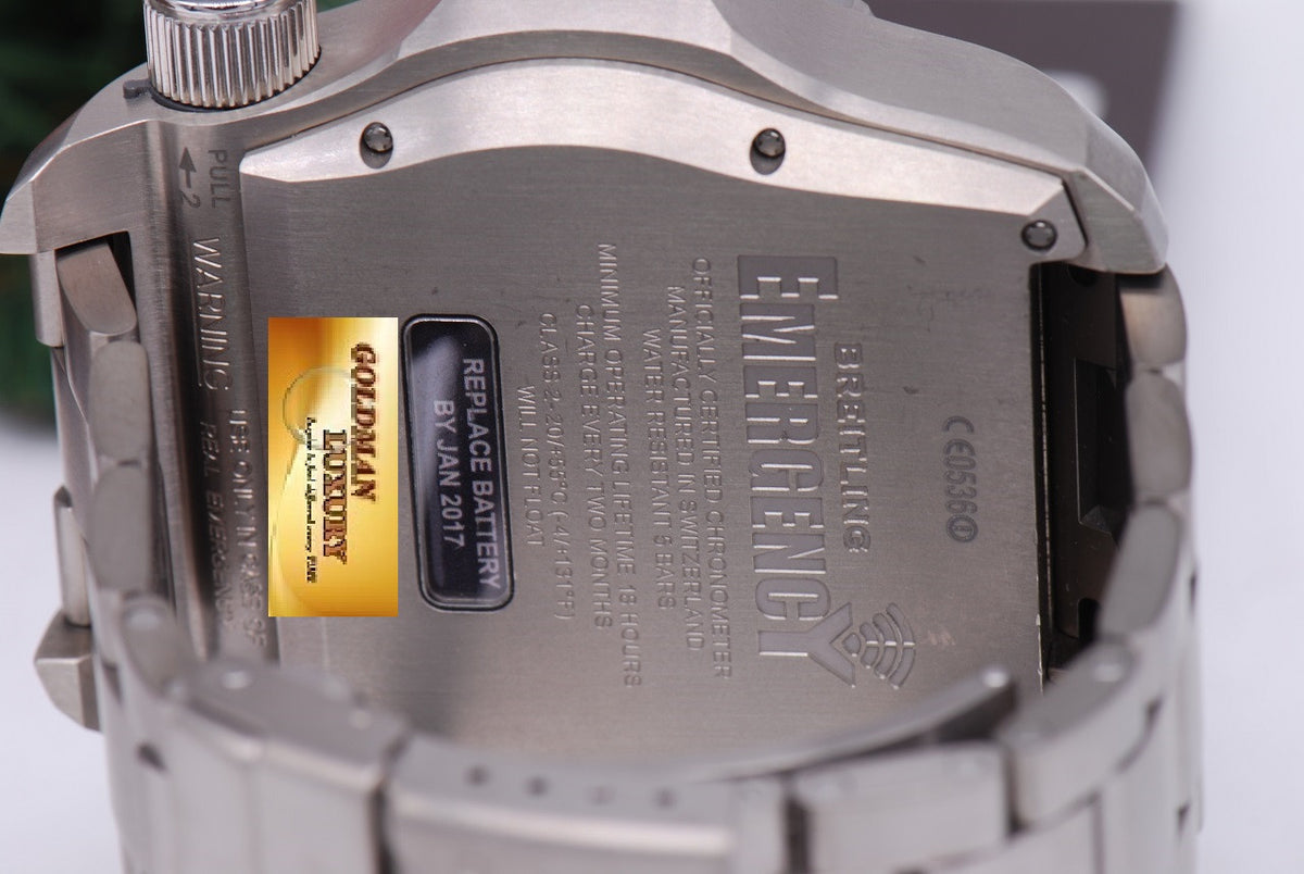 [SOLD] BREITLING EMERGENCY MISSION II TITANIUM  E76325 SUPERQUARTZ