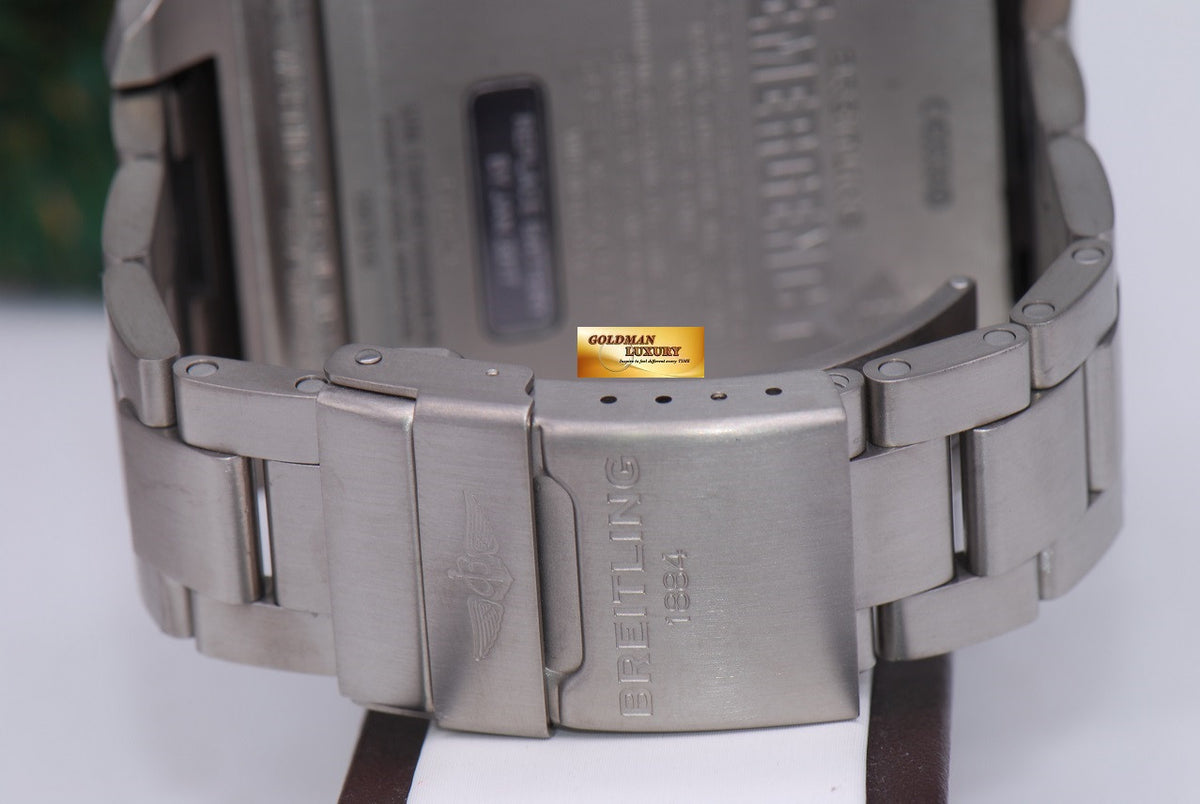 [SOLD] BREITLING EMERGENCY MISSION II TITANIUM  E76325 SUPERQUARTZ