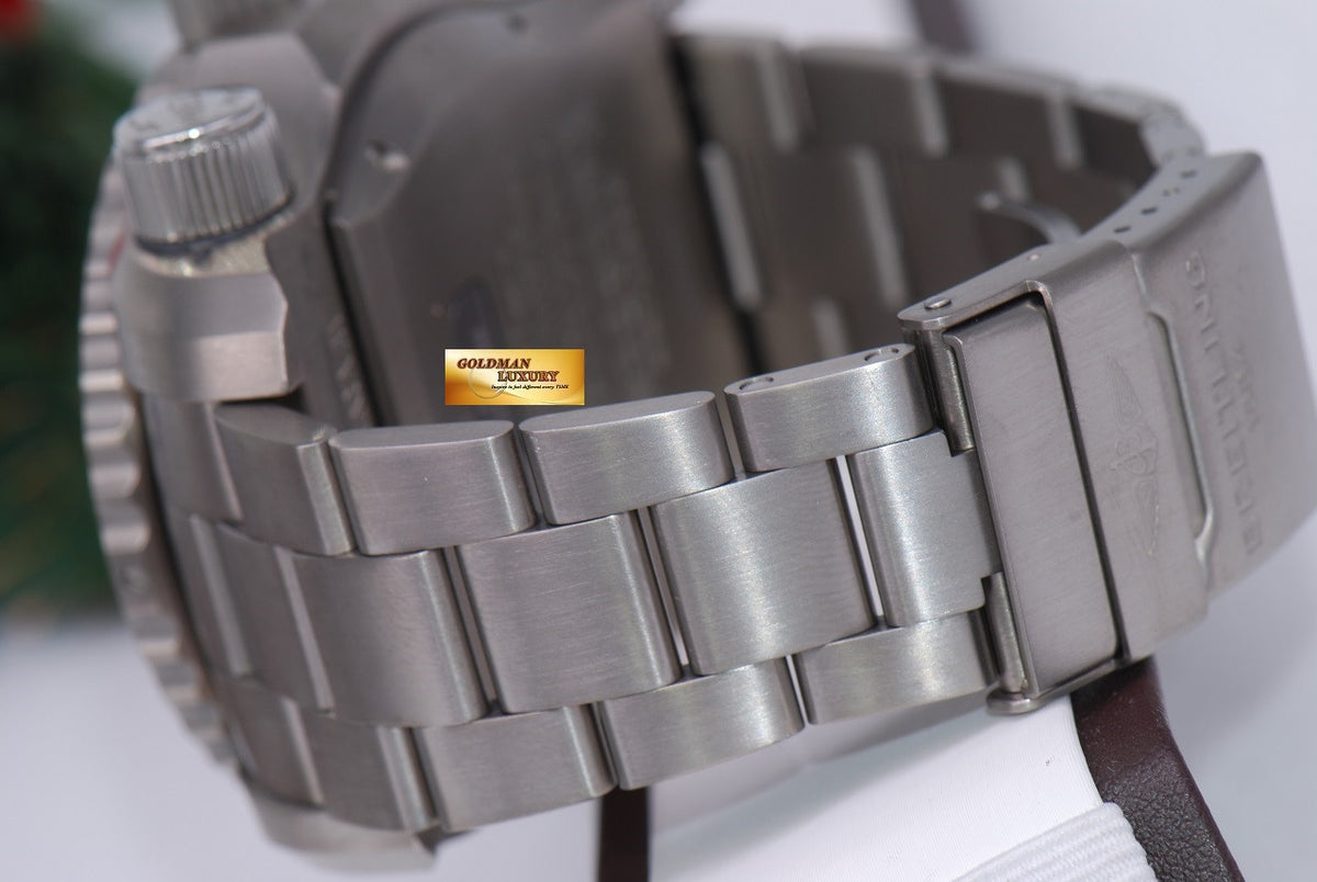 [SOLD] BREITLING EMERGENCY MISSION II TITANIUM  E76325 SUPERQUARTZ