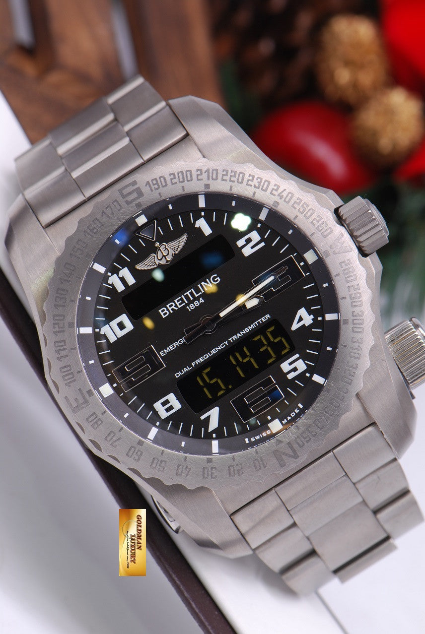 [SOLD] BREITLING EMERGENCY MISSION II TITANIUM  E76325 SUPERQUARTZ