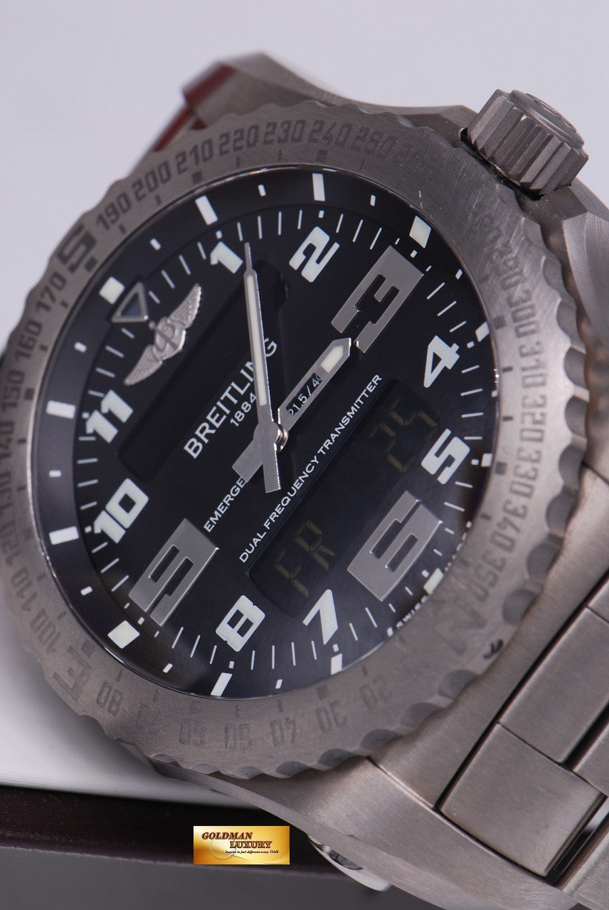 [SOLD] BREITLING EMERGENCY MISSION II TITANIUM  E76325 SUPERQUARTZ