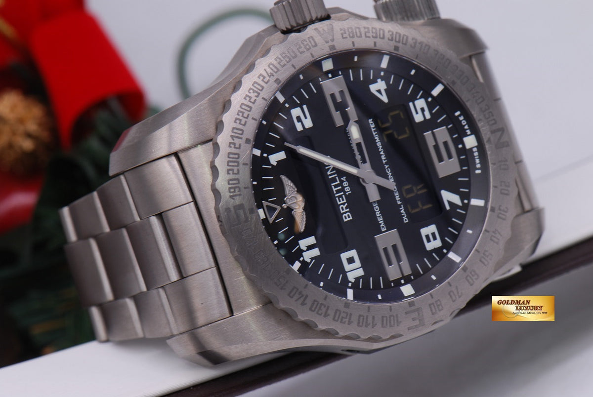 [SOLD] BREITLING EMERGENCY MISSION II TITANIUM  E76325 SUPERQUARTZ