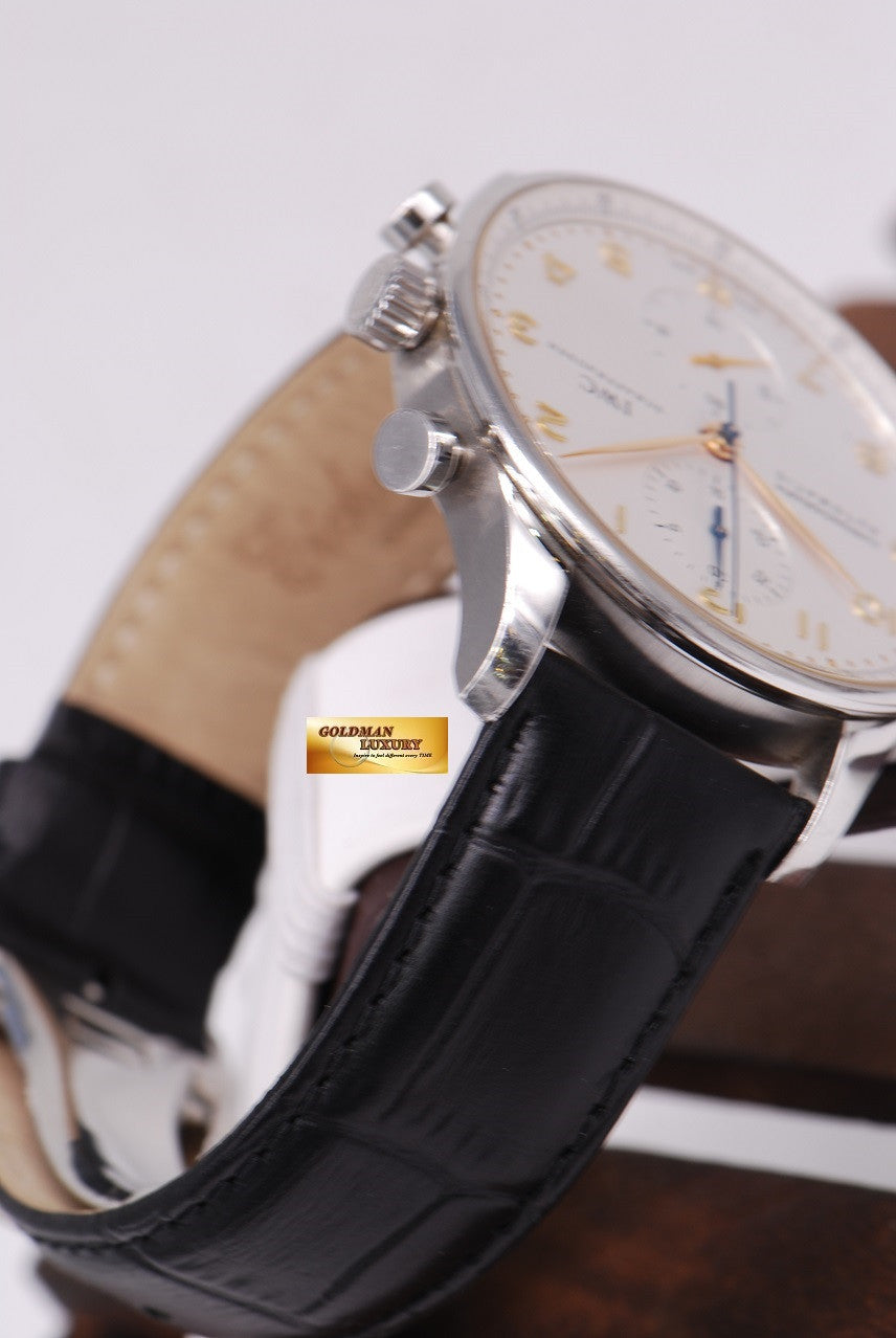 [SOLD] IWC PORTUGUESE CHRONOGRAPH 3714 SS AUTOMATIC WHITE