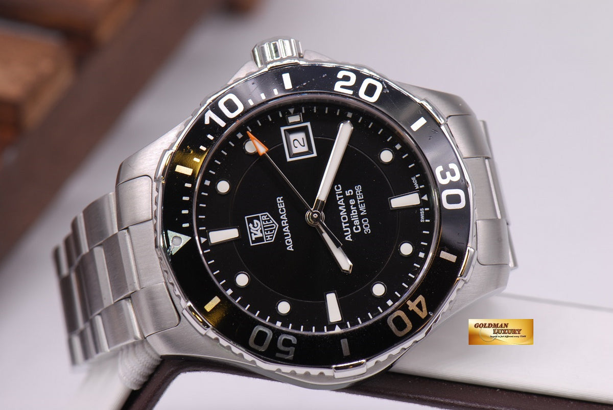 [SOLD] TAG HEUER AQUARACER CALIBRE 5 SS BLACK