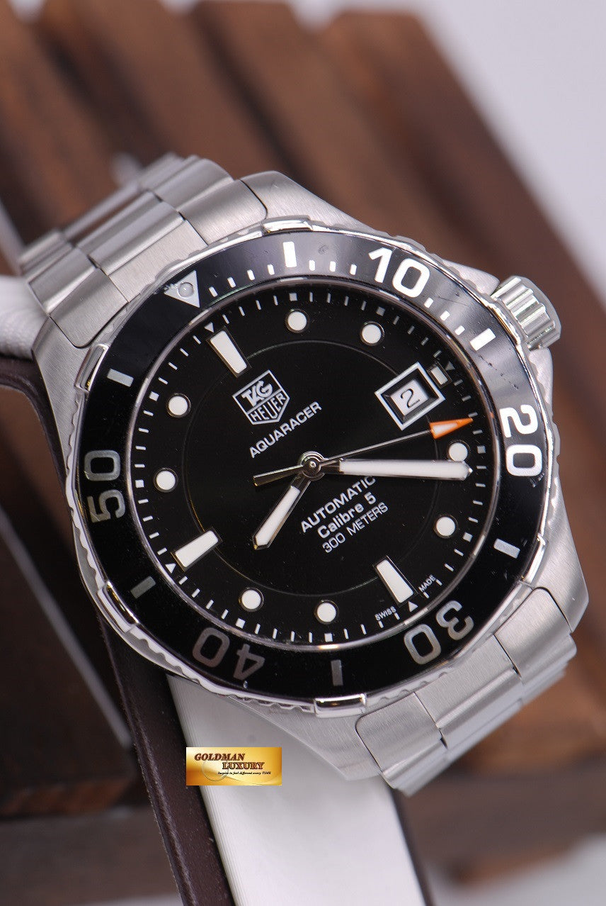 [SOLD] TAG HEUER AQUARACER CALIBRE 5 SS BLACK