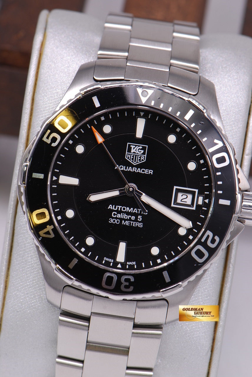 [SOLD] TAG HEUER AQUARACER CALIBRE 5 SS BLACK