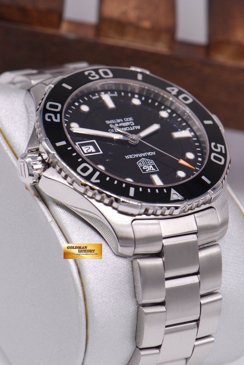 [SOLD] TAG HEUER AQUARACER CALIBRE 5 SS BLACK