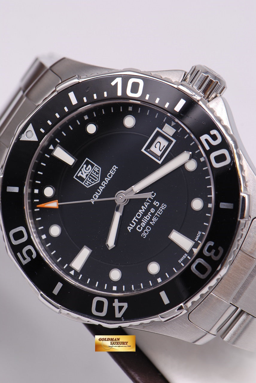 [SOLD] TAG HEUER AQUARACER CALIBRE 5 SS BLACK