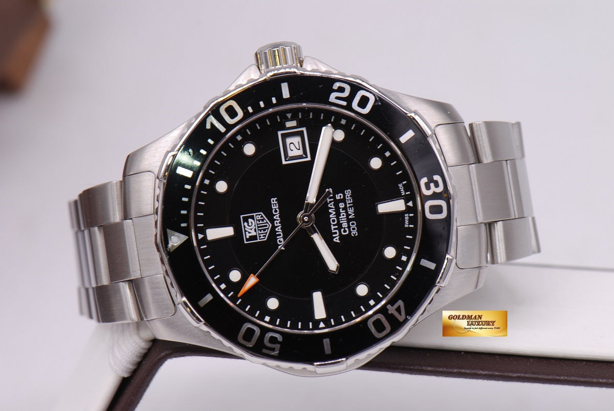 [SOLD] TAG HEUER AQUARACER CALIBRE 5 SS BLACK