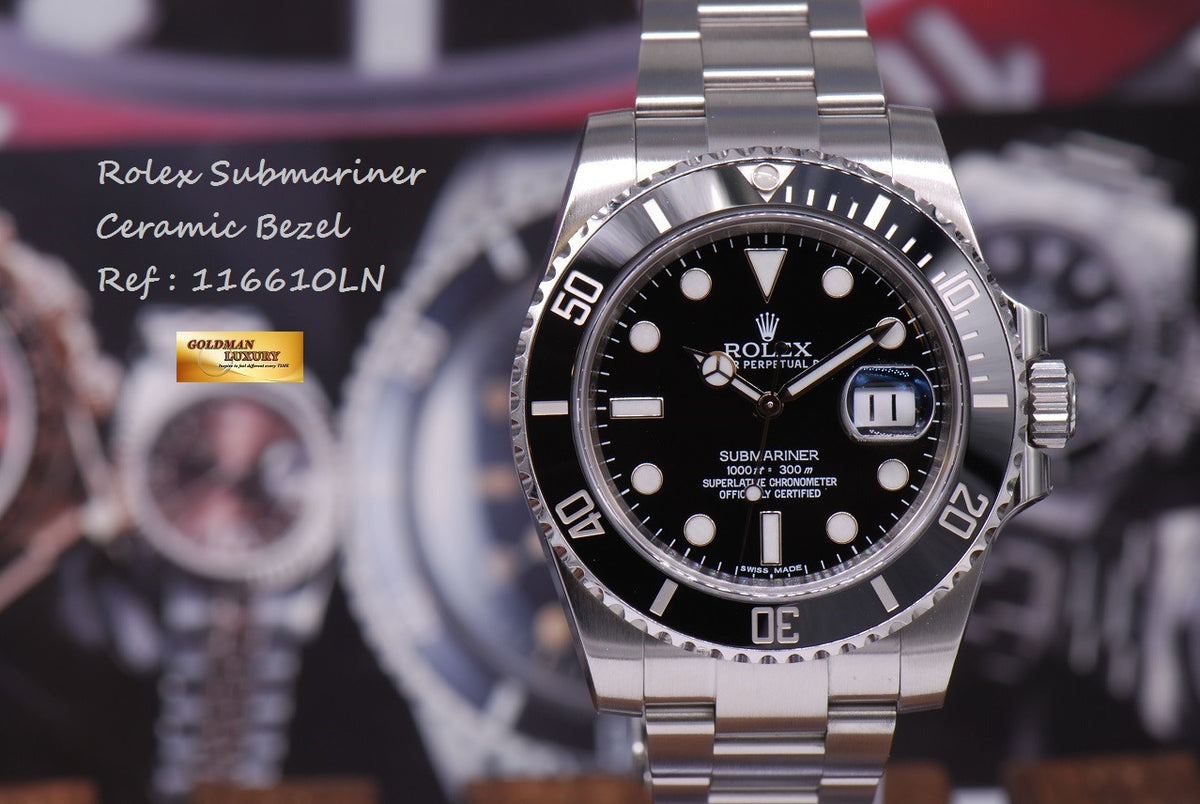 [SOLD] ROLEX OYSTER PERPETUAL SUBMARINER CERAMIC BEZEL Ref : 116610LN