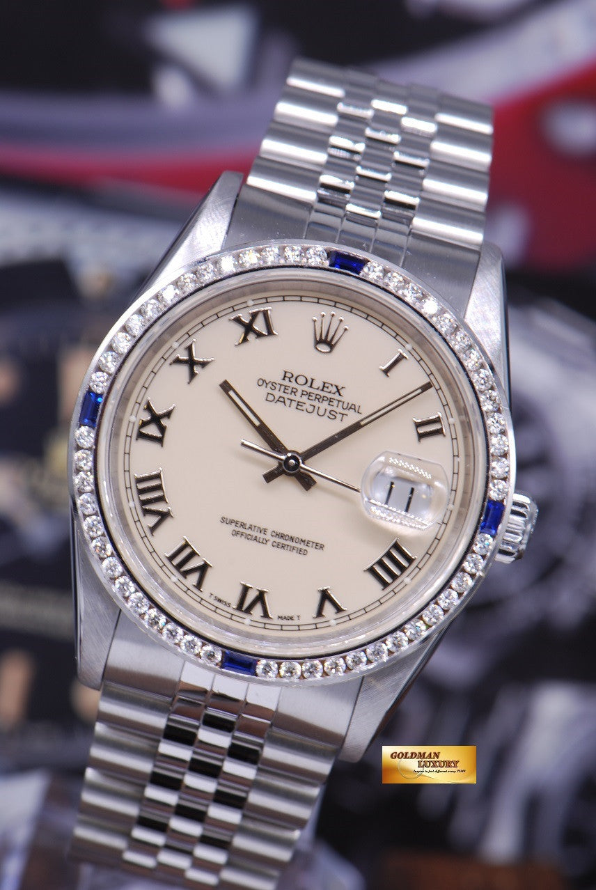 [SOLD] ROLEX OYSTER PERPETUAL DATEJUST DIAMOND BEZEL Ref : 16220
