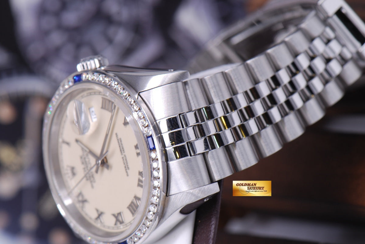 [SOLD] ROLEX OYSTER PERPETUAL DATEJUST DIAMOND BEZEL Ref : 16220