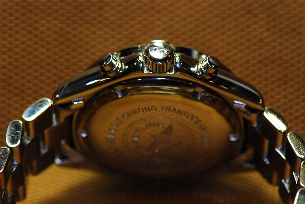 [SOLD] BREITLING TRANSOCEAN CHRONOGRAPH SILVER QUARTZ