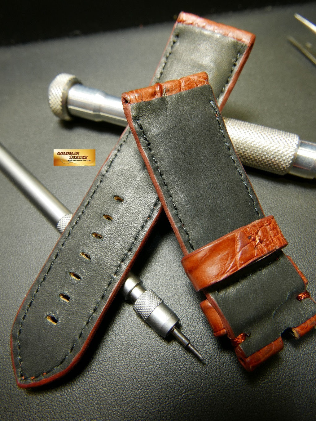 PANERAI HORNBACK ALLIGATOR STRAP RED BROWN