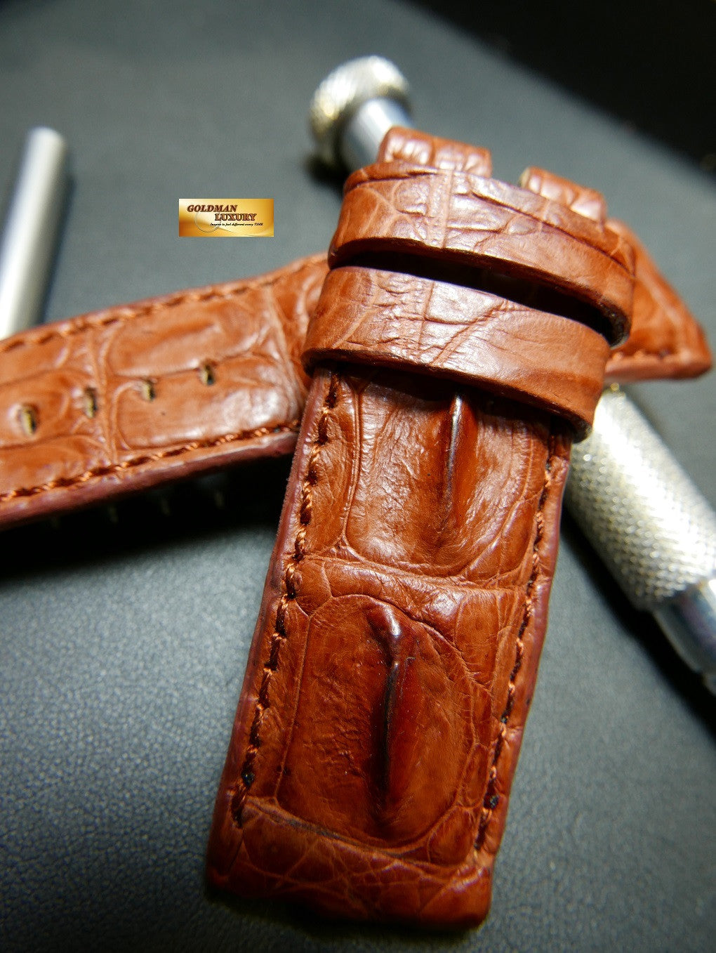 PANERAI HORNBACK ALLIGATOR STRAP RED BROWN
