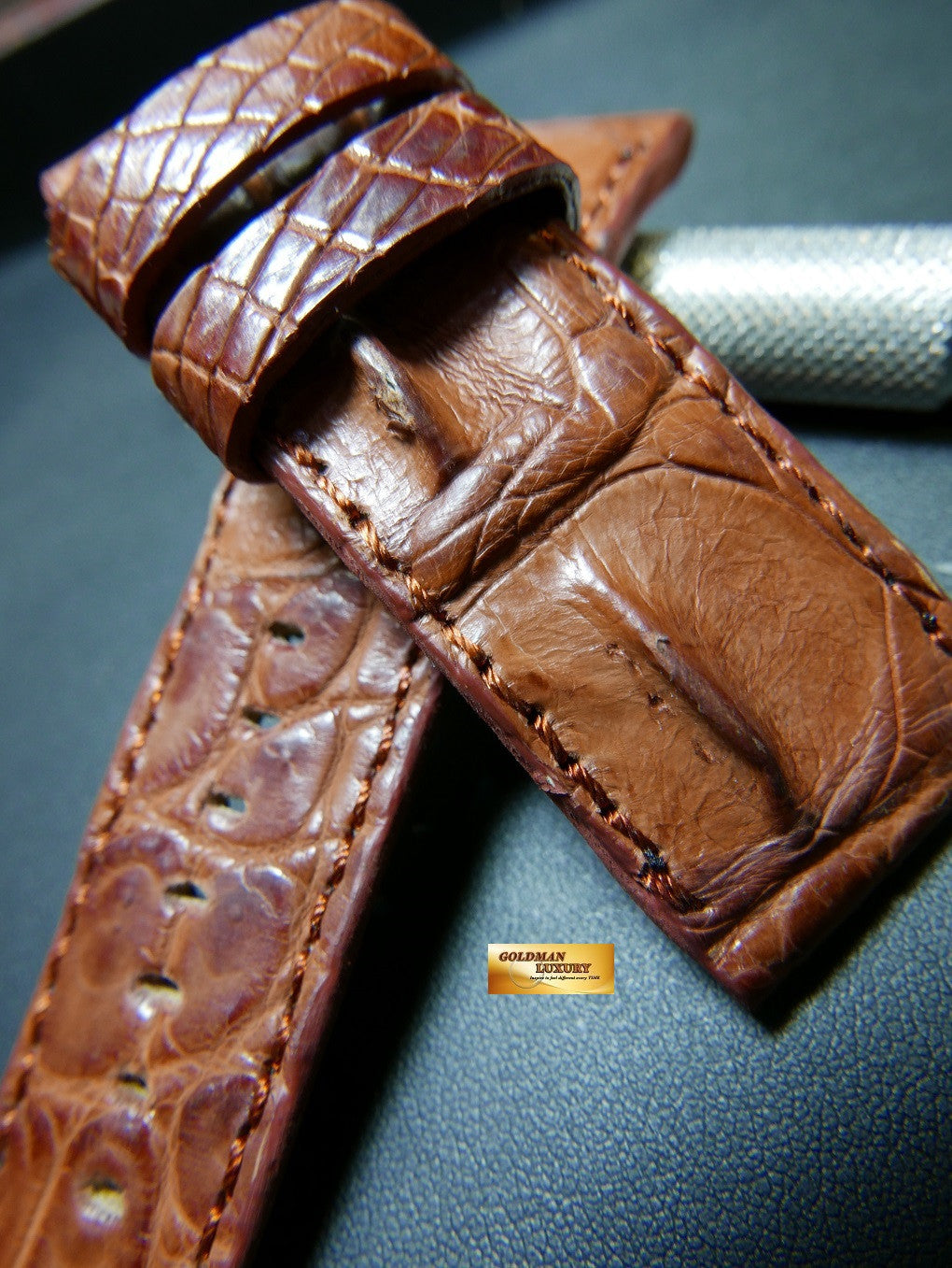 PANERAI HORNBACK ALLIGATOR STRAP TAN BROWN