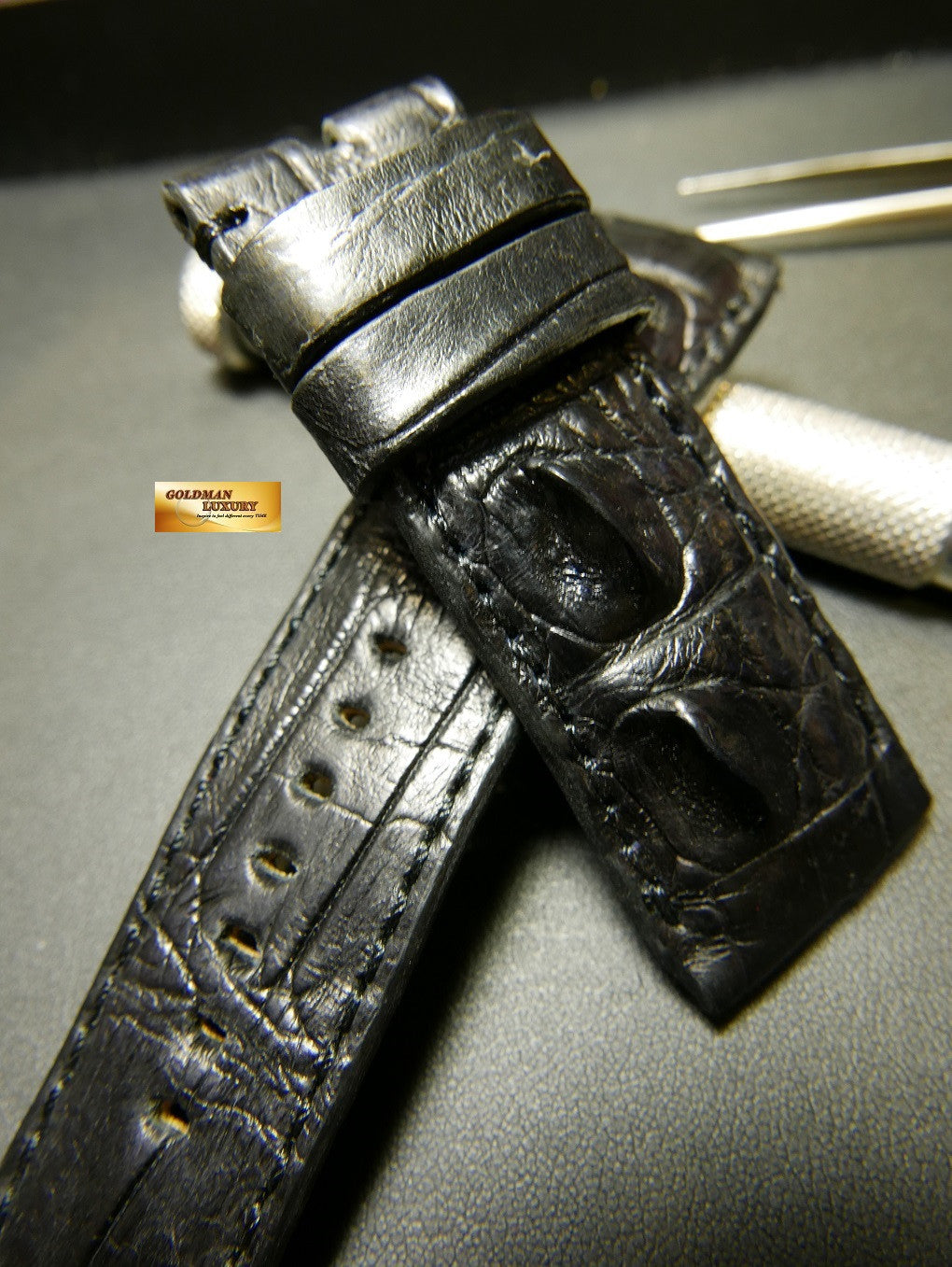 PANERAI HORNBACK ALLIGATOR STRAP BLACK