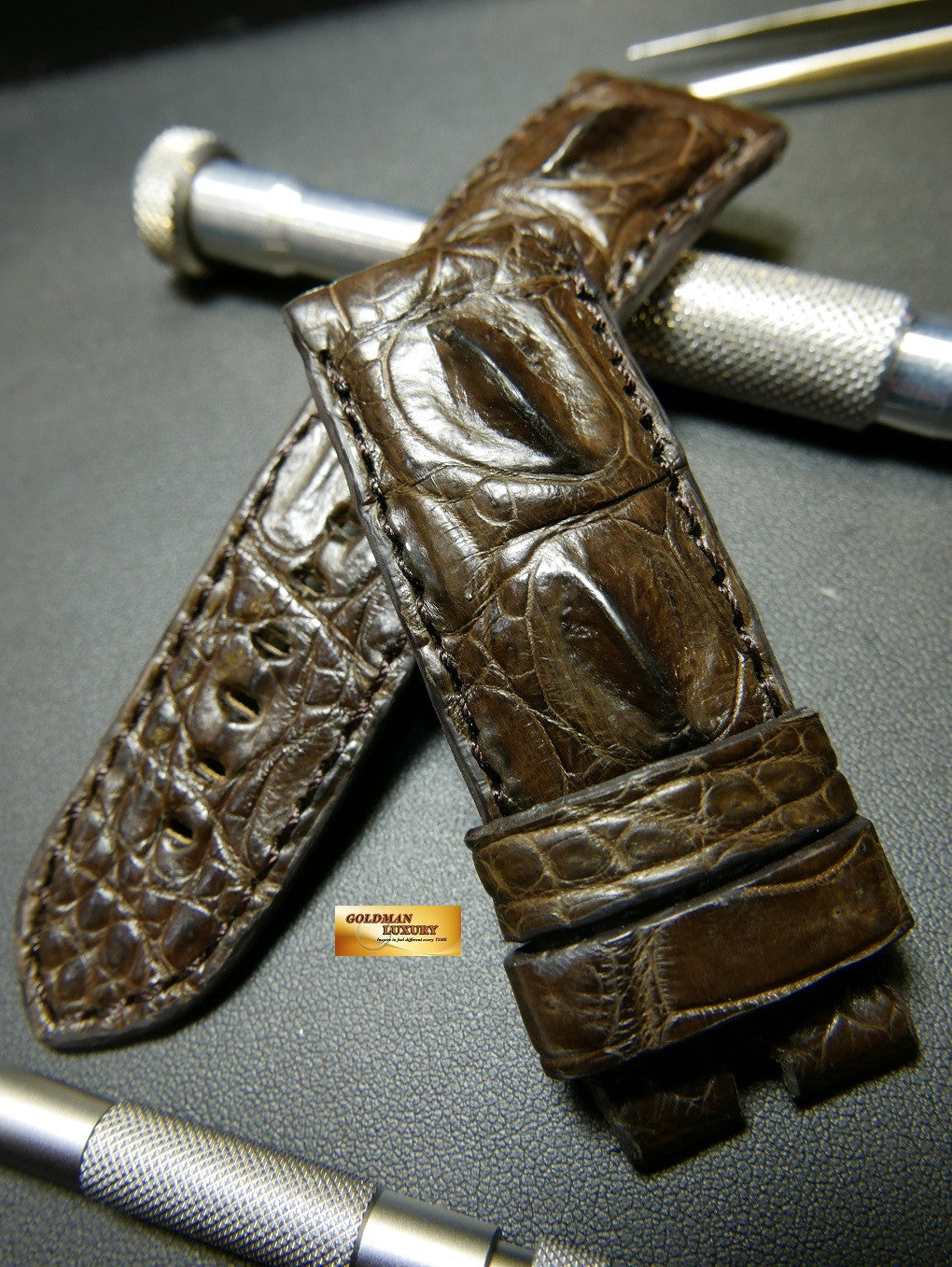 PANERAI HORNBACK ALLIGATOR STRAP DARK BROWN