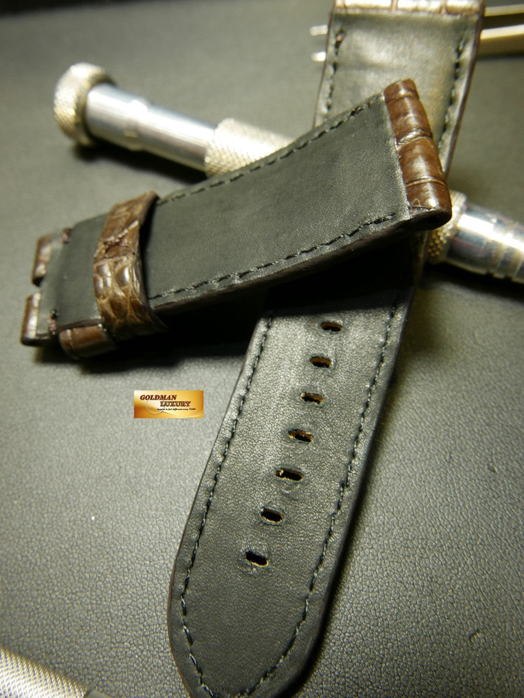 PANERAI HORNBACK ALLIGATOR STRAP DARK BROWN